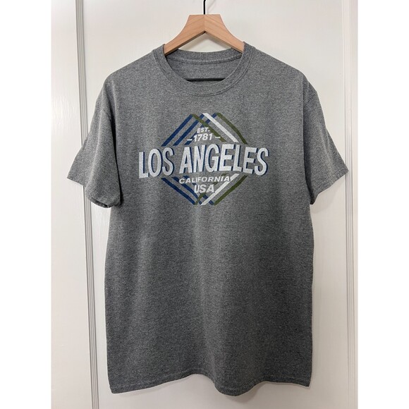 Los Angeles California USA Est. 1781 Gray Short Sleeve T-Shirt Adult Size L - Picture 1 of 7
